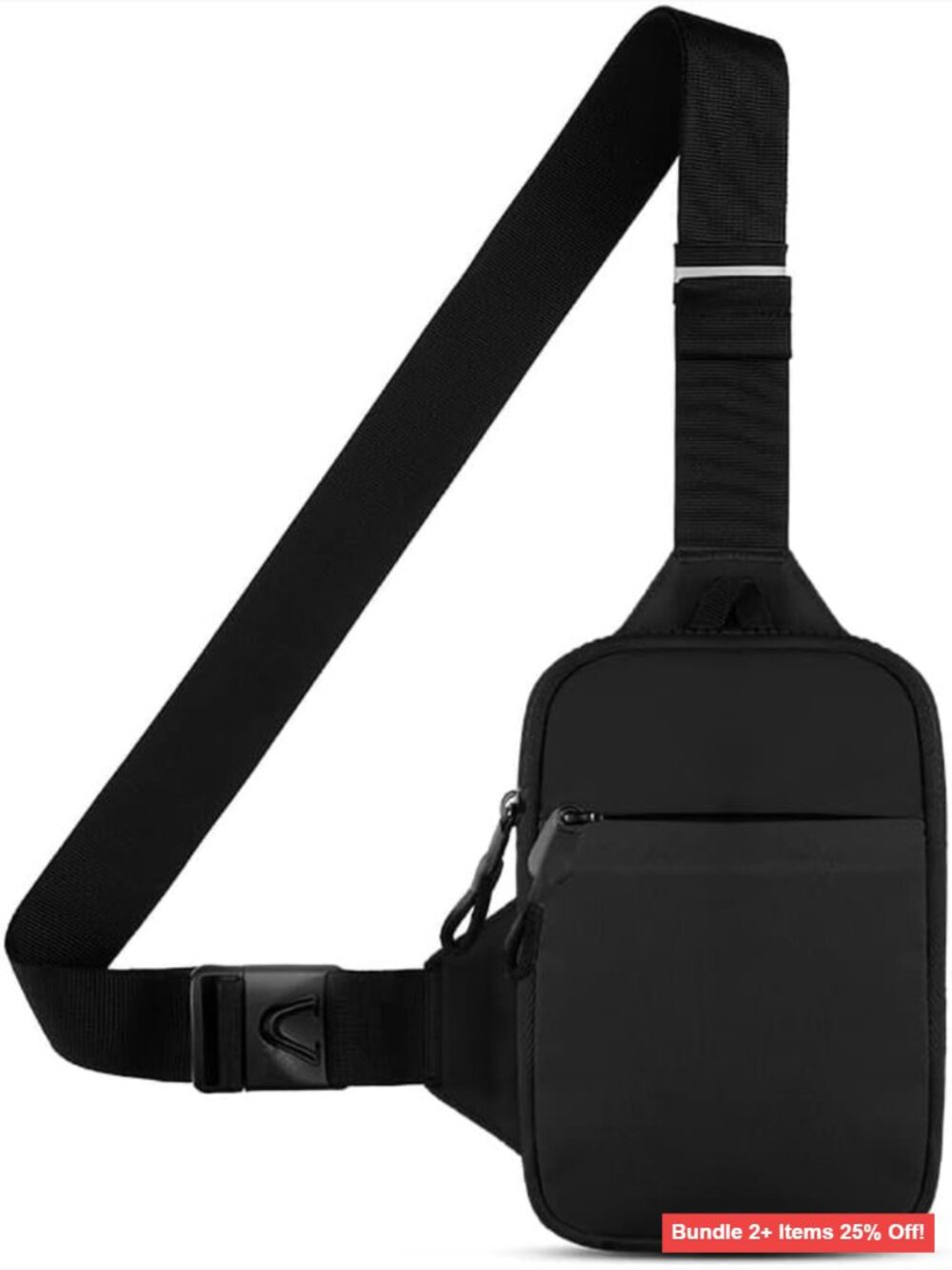 Mini Crossbody Sling Bag Water Resistant Dual Pocket Phone Holder Running